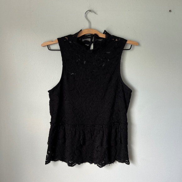 Express Tops - Express lace soft high neck tank
